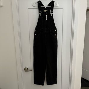 Lunar Wash Straight Leg Overalls Size Small